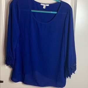 Miami x Francesca’s Collection Blue Blouse